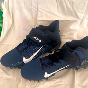 Nike Alpha Menace Pro 2 Mid “Navy” Men’s Size 15 Football Cleats. New No Tags